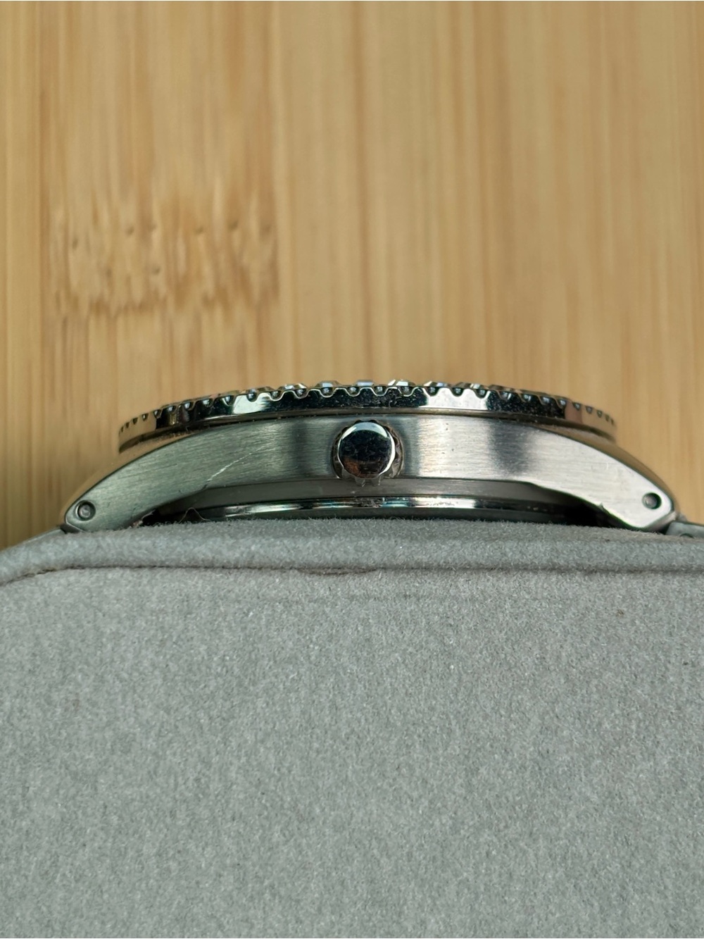 Fossil Silver Tone Multi-Function Stainless Steel Watch Crystal Baguette 38mm - Picture 6 of 15